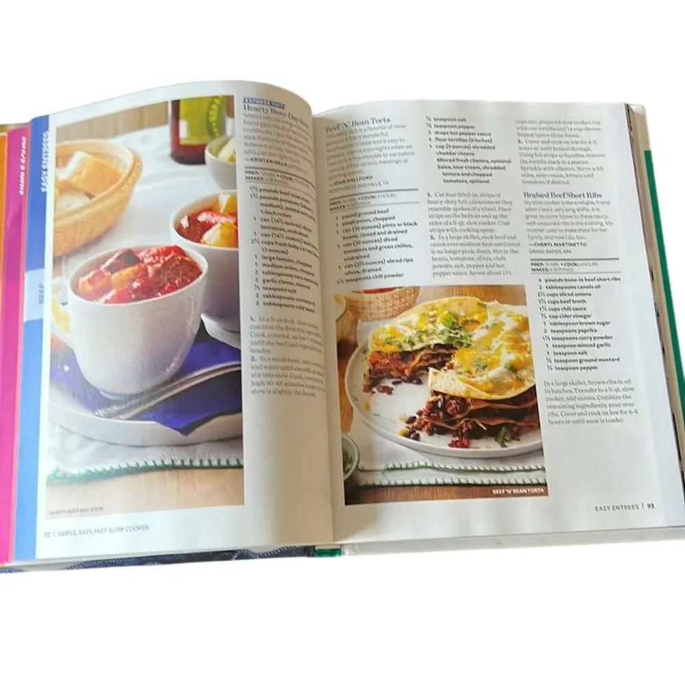Taste of Home Simple Easy Fast Slow Cooker Cookbook Hardcover